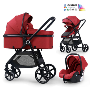 Sistema <span class=keywords><strong>de</strong></span> Viaje 3 en 1 para Bebé, Cochecito Plegable Bidireccional, Asiento <span class=keywords><strong>de</strong></span> Coche, Cuna Reversible, Cochecito Compacto, Venta al por Mayor - Product Image 1