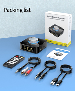 Nuevo Adaptador AUX 2 en 1 Avanzado con Pantalla Digital, Receptor y Transmisor <span class=keywords><strong>de</strong></span> <span class=keywords><strong>Audio</strong></span> BT para Auto, Hogar, PC, TV y Sistema Estéreo - Product Image 6