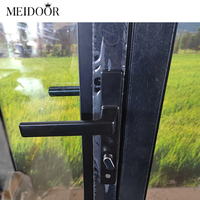 Puerta de Entrada de Aluminio para Casa Residencial Meidoor, Personalizada, Resistente a la Oxidación, Aislante, Abatible, Exterior