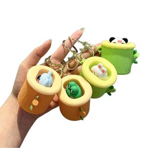 Nouveau porte-clés pendentif jouet à presser - Grenouille & Panda - pour tous les âges, pour cadeaux, souvenirs, cadeau créatif pour amis - Product Image 1