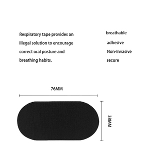 Tiras Nasales de Algodón Negro Oem para Dormir, Cinta Bucal para Ayudar a la Respiración Nasal, Solución Anti Ronquidos para un Mejor Sueño - Product Image 3