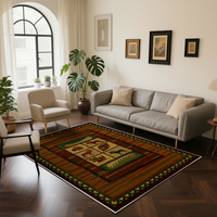 Tapis vintage de grande taille antidérapant en polyester doux, fabriqué à la machine, pour salon, tapis pour la maison, pour le chevet ou le centre du sol