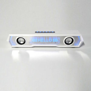 Haut-parleur <span class=keywords><strong>de</strong></span> bureau <span class=keywords><strong>de</strong></span> jeu RVB avec éclairage RVB Conception spécifique à longue <span class=keywords><strong>barre</strong></span> pour les joueurs - Product Image 1