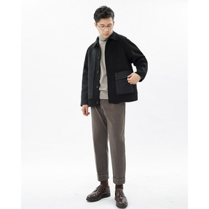 Vendita calda di buona qualità nuovo stile Plus Size cappotti di lana e <span class=keywords><strong>Cashmere</strong></span> da <span class=keywords><strong>uomo</strong></span> - Product Image 5