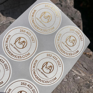 Gouden foliestickers op maat, hoogwaardige zelfklevende stickers met aangepaste logo's en gepersonaliseerde labels - Product Image 3