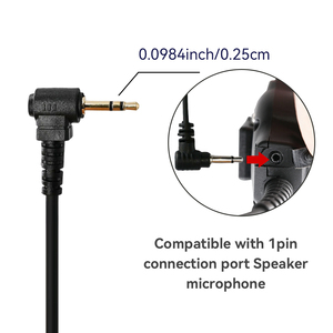 Auriculares ET-ER29 con PTT de 1 Pin para radios Baofeng Serie TK-3360, TK-2407, TK-3407, TC-620, accesorio para walkie talkie. - Product Image 4