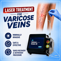 Appareil de traitement des varices et des veines d'araignée par laser diode 980nm1470nm