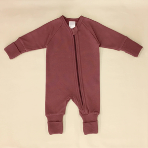 Vêtements pour bébé unisexes en coton tricoté de couleur unie avec fermeture éclair, combinaison mignonne ODM en <span class=keywords><strong>bambou</strong></span> pour nouveau-nés - Product Image 4