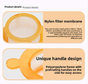 Cenlee Malla Filtrante Celular Desechable para Esterilización 40m 70m 100m, Tamiz Celular, Consumibles para Cultivo Celular, Suministros <span class=keywords><strong>de</strong></span> Laboratorio con Tapa a Presión - Product Image 5