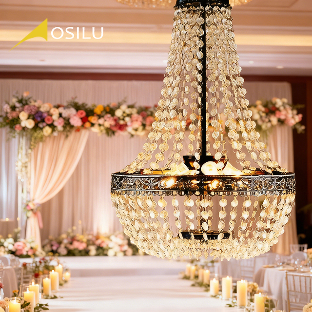 Nordic Crystal Chandelier LED Table Lamp with Flexible Cordless Design Simple Touch Control E14 Bulb Base for Wedding Decoration