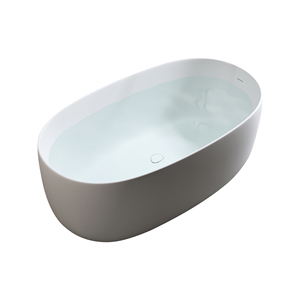 OE HOME Solid Surface Bathtub <b>Bath</b> Seat Modern Designed Independent Bathtub Pop-up Drainage Overflow Pipes <b>Storage</b> for Bathroom - Product Image 6
