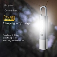 Nouvelle lampe torche tactique LED blanche pour le camping, étanche, zoom télescopique, portée du faisceau de 200 m, USB portable, vente en gros