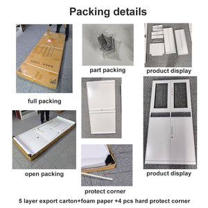 Kim Loại Màu Trắng Thép <span class=keywords><strong>2</strong></span> Ngăn Kéo Lưu Trữ Tủ Với Cửa Kính Lưu Trữ Tủ Quần Áo Fpr Tài Liệu Tủ Quần Áo Tủ Cho Các Tập tin - Product Image 6