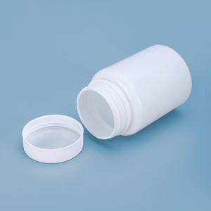 ขวดพลาสติกสำหรับเก็บยาแคปซูลเม็ดหนาเกรดอาหารสีขาว - Product Image 5