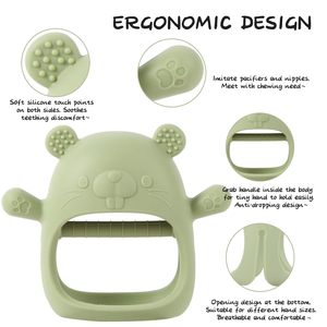 Vente en gros Inthetrend Anneaux de dentition pour bébé en silicone de qualité alimentaire, sans BPA, écologiques, à mâcher, doux, en forme de perle, de sac, d'étoile et de dessin animé - Product Image 4