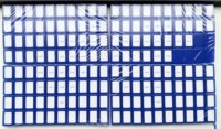 Nouveauté : Ensemble de Mahjong américain bleu foncé à une couche, 160 pièces, tuiles en acrylique sculptées exquises, jeu pour 4 joueurs