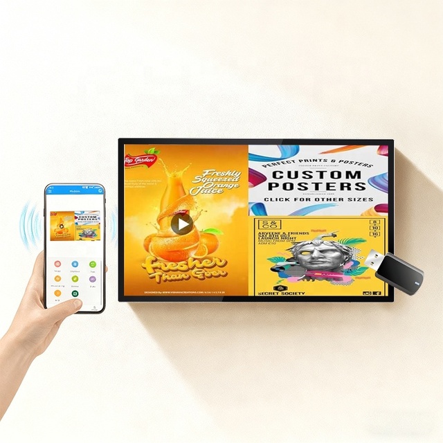 Boost Restaurant Sales Digital Menu Boards Video Picture Text Animations Interactive 4K Touchscreen LCD