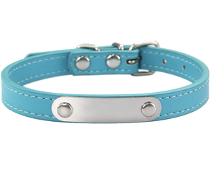 <span class=keywords><strong>Collar</strong></span> de Lujo para Perros y Gatos de Material PU con Grabado y Campana - <span class=keywords><strong>Collar</strong></span> para Mascotas Pequeñas - Product Image 3