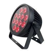Projecteur PAR étanche à 12 LED, alimenté par batterie, avec télécommande sans fil, à changement de couleur, 12000 mAh, pour mariage, fête, camping