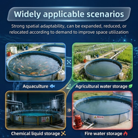 LVJU Aquaculture Grande Cuve Biofloc pour Poissons Fournisseurs Bâche PVC Ronde Bassin d'Élevage de Poissons et Crevettes
