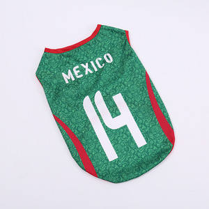 Cute Letter Pattern Jerseys Breathable Polyester Blend Pet National Football Team <strong>Dog</strong> Vest Soccer Shirts Comfortable 4Xl - Product Image 6