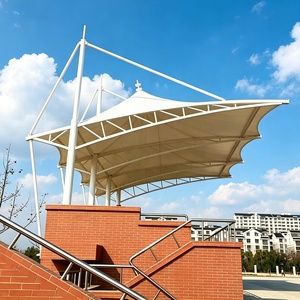 Estructuras de Acero con Membrana PVDF, Soportes para Toldos y Protección contra la Lluvia para Canchas de Baloncesto, Techos para Gradas Exteriores - Product Image 6