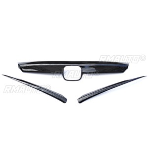 Grille de pare-chocs avant noire brillante style sport pour Honda Accord 10ème génération 2018-2021, kit carrosserie, accessoires auto - Product Image 5