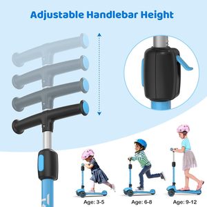 Scooters pliants pour enfants de 8 à 12 ans avec hauteur réglable-Scooter pour tout-petits Lean-to-Steer & Widen Anti-Slip <span class=keywords><strong>Deck</strong></span> - Product Image 2