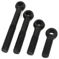 M5 M6 M8 M10 M12 Acier au carbone personnalisé 4.8 8.8 10.9 12.9 Vis à oeil en zinc noir oxyde noir DIN444