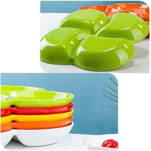 4 डिब्बों को विभाजित किया जाता है जो फल खाद्य प्लेटों को बिना ब्रेब्रेकेबल और सेवारत वेयर ट्रे - Product Image 3