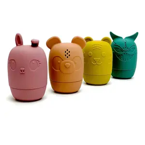 Personalizzato cartone animato animale in Silicone bambino bagno giocattolo bambino gioco acqua doccia vasca da bagno acqua spruzzando giocattolo per bambini di smistamento nidificazione