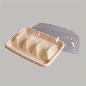 Caja Ecológica Compostable Desechable para Tacos de Bagazo, Bandeja de Pulpa de Cañ<span class=keywords><strong>a</strong></span> de Azúcar para Empacar Tacos, Ideal para Restaurantes, Comida para Llevar y Entrega <span class=keywords><strong>a</strong></span> <span class=keywords><strong>Domicilio</strong></span> - Product Image 5