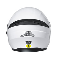 Casque de moto personnalisé en gros AD Factory avec double visière, norme DOT, doublure en coton, casque ouvert