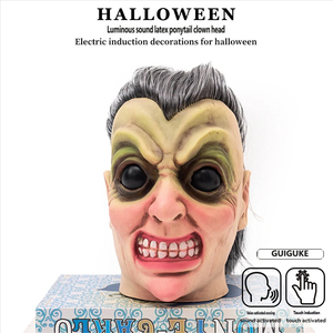 Adorno Colgante de Árbol con Sonido de Bruja para Halloween, Inducción Eléctrica Activada por Tacto, Payaso Luminoso, Decoración para Casa Encantada - Product Image 1