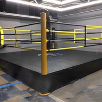 Escaliers de ring de boxe de qualité standard internationale pour ring de lutte en acier personnalisé, ring de boxe