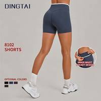 Shorts de yoga pour femme effet seconde peau, ultra doux, moulant, séchage rapide, taille haute, extensible dans quatre directions, pour la gym, le fitness et l'entraînement, style cycliste CE