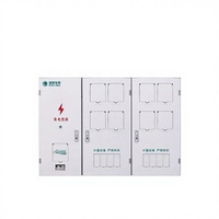 Boîtier de compteur électrique personnalisable avec système de verrouillage à double porte et clé, équipement de distribution d'énergie avec prise