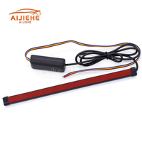 Nouvelle Bande Lumineuse LED Flexible AIJIEHE 60CM pour Voiture avec Lumières Ambre+Rouge/Jaune+Blanc, Adaptation Universelle pour Rénovation/Mise à Niveau