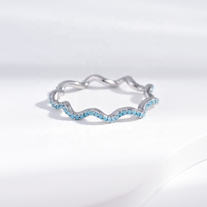 Anillos de plata de ley 925 minimalistas con piedra turquesa, venta al por mayor, estilo vintage, apilables, para mujer, precio de fábrica. - Product Image 5