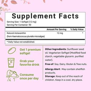 Natürliches Astaxanthin mit Trauben kernex trakt Kapseln Premium Astaxanthin <span class=keywords><strong>Softgel</strong></span> Kapsel - Product Image 4