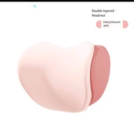 Appui-tête de voiture en mousse à mémoire de forme à double couche à récupération lente-Oreiller de soutien cervical monté sur la voiture pour toutes les saisons