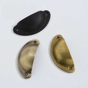 Ngăn Kéo Cổ 82mm, tay cầm vỏ, tấm sắt, tủ thuốc bán tròn <span class=keywords><strong>retro</strong></span>, trang trí nhà cửa, đồ nội thất kiểu cũ - Product Image 2