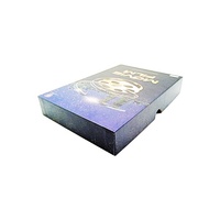 Boîte rigide personnalisée avec couvercle et base pour emballage cadeau, avec insert et logo en feuille d'or, personnalisation des couleurs