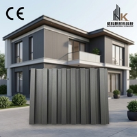 Panneau mural extérieur décoratif en acier galvanisé de haute qualité au design moderne, résistant au feu et à l'eau, pour une utilisation en extérieur et sur les toits