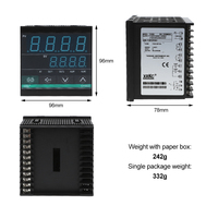 Pengontrol Suhu Dapat Diatur CH402 Model Pendek 0-1200 Input Tipe-K Relay Output SSR 1 Set Alarm OEM/ODM Layar LED 1C