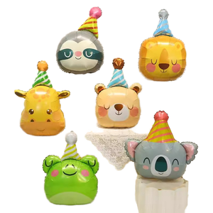 Ballons <span class=keywords><strong>de</strong></span> fête à prix abordable : Fournisseur <span class=keywords><strong>de</strong></span> ballons en aluminium jetables en forme <span class=keywords><strong>de</strong></span> tête d'animal <span class=keywords><strong>de</strong></span> dessin animé pour les fêtes d'<span class=keywords><strong>anniversaire</strong></span> des enfants et les événements scolaires - Product Image 4