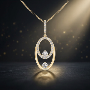 Joyería Vaayu, Colgante de Diamantes en Oro Amarillo para Mujer, Corte Brillante, Lujoso, para Uso Diario, Regalo, Fiesta, Chapado en Rodio, Oro de 10K, 14K, 18K - Product Image 1