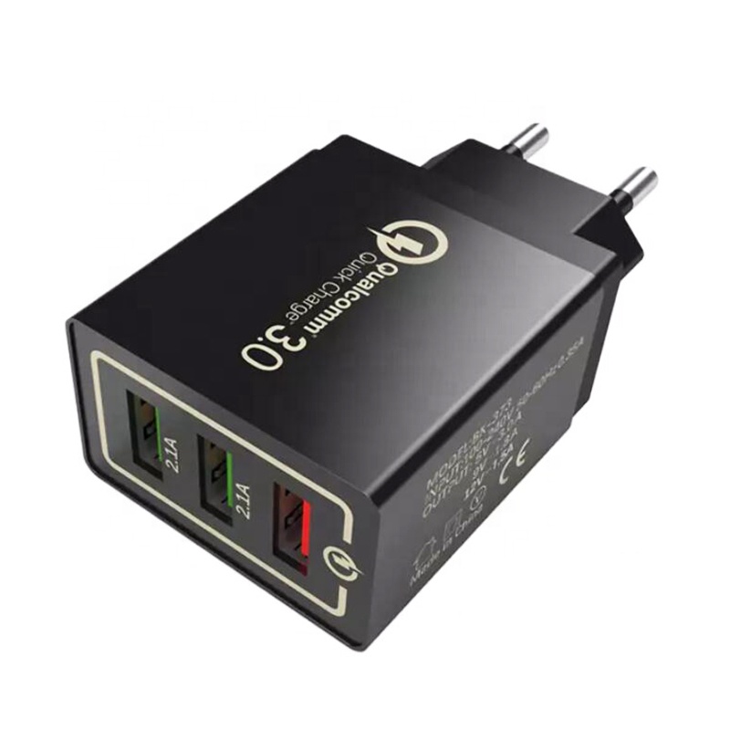 QC 3,0 3 порты USB Путешествия стены зарядное устройство адаптер для iPhone Samsung Xiaomi Мобильный телефон