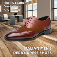 Chaussures italiennes pour hommes en cuir véritable de haute qualité, décontractées, respirantes, imprimées, pour le bureau et les soirées, à lacets, bout pointu, pour le printemps et l'été