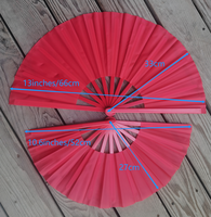 Éventail pliant personnalisé de 27 cm pour enfants, à sublimation, en plastique, portable, pour la danse en ligne